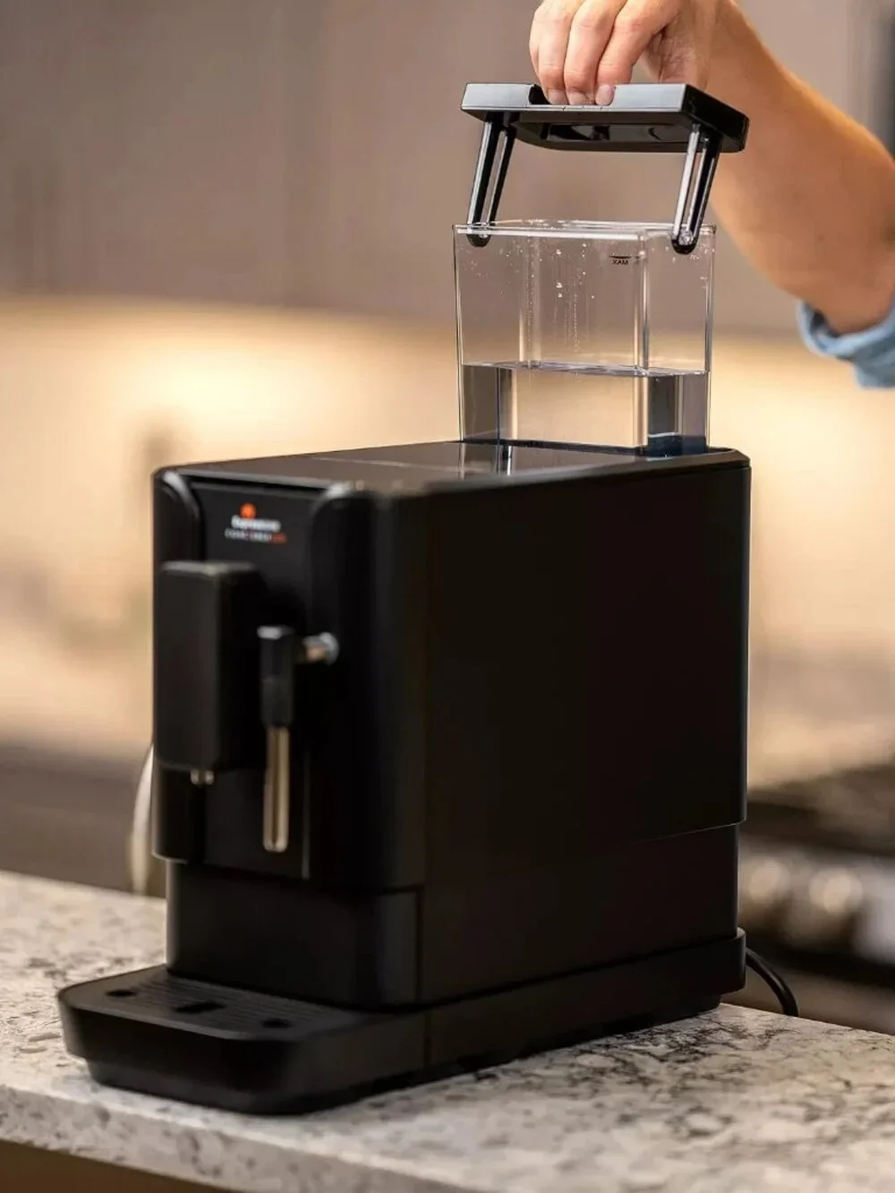 Espressione Concierge Elite Coffee Espresso Machine Infinite Black 20Bar Grinder
